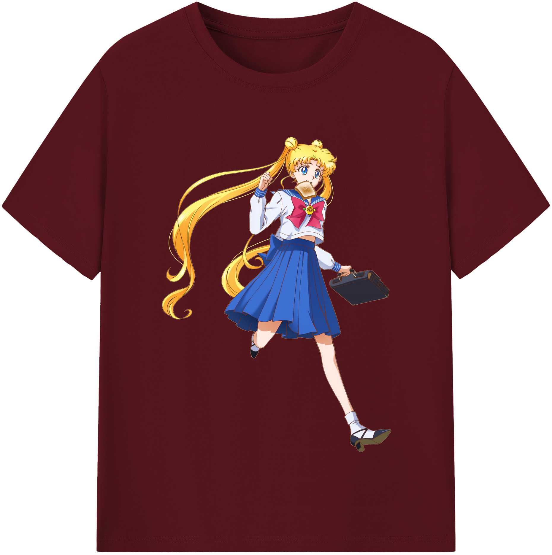 （画像用） 美少女戦士セーラームーン 愛野 美奈子 あいの みなこ Sailor Moon Aino Minako 綿100％半袖Tシャツ（フロントプリント）